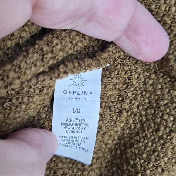 OFFLINE by AERIE Light Brown Knit Sweater for Women - Picture 6 of 7
